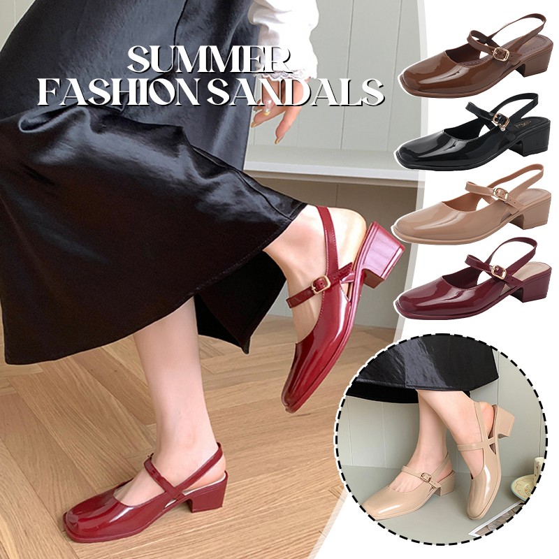 Women's Sandals Summer 2025 Sq - Ankle Strap Heels avis et prix