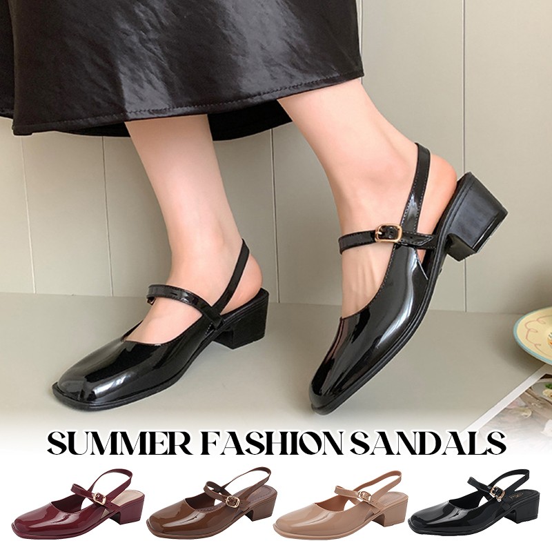 Women's Sandals Summer 2025 Sq - Ankle Strap Heels avis et prix