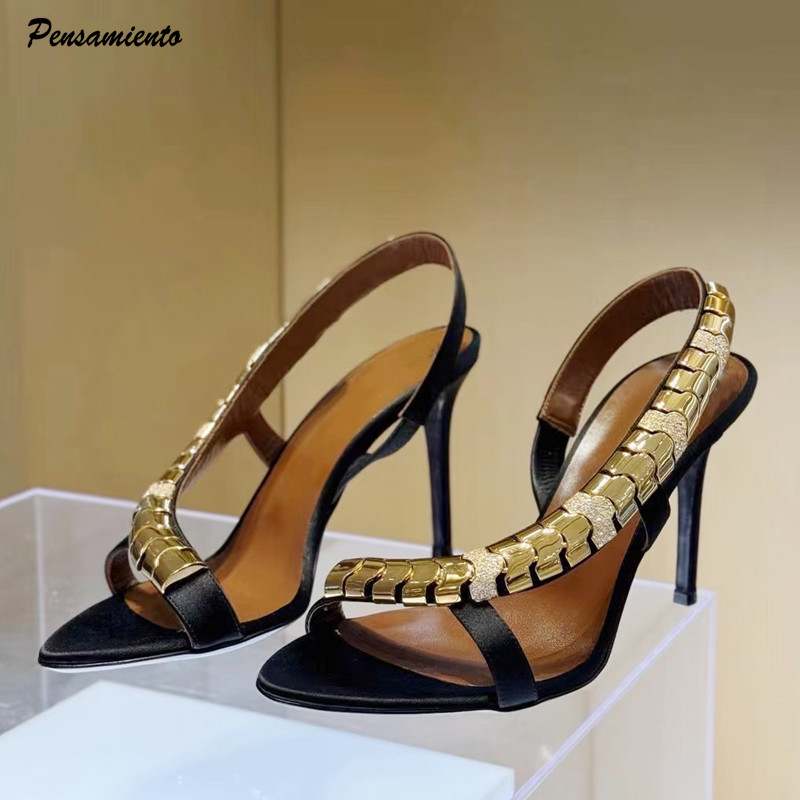 Luxury Rhinestones Sequined Sa - Ankle Strap Heels avis et prix