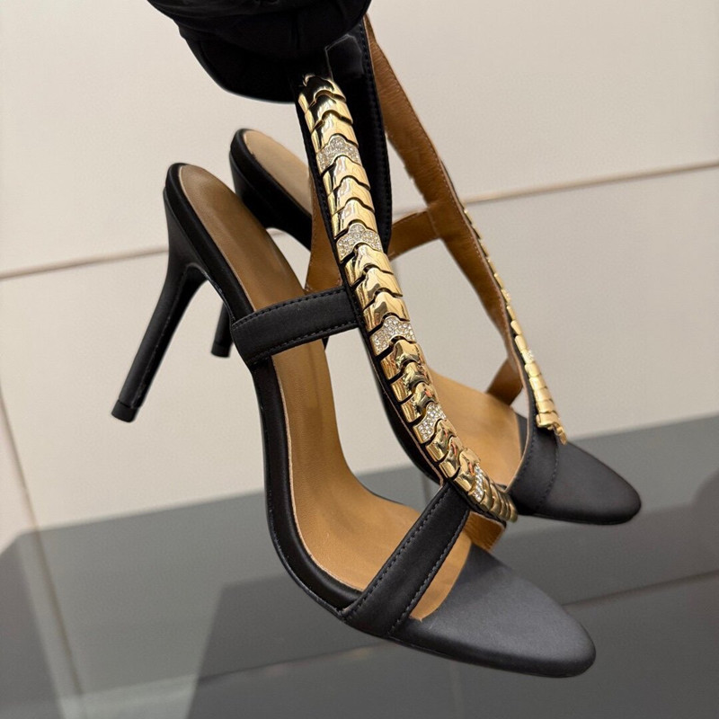 Luxury Rhinestones Sequined Sa - Ankle Strap Heels avis et prix