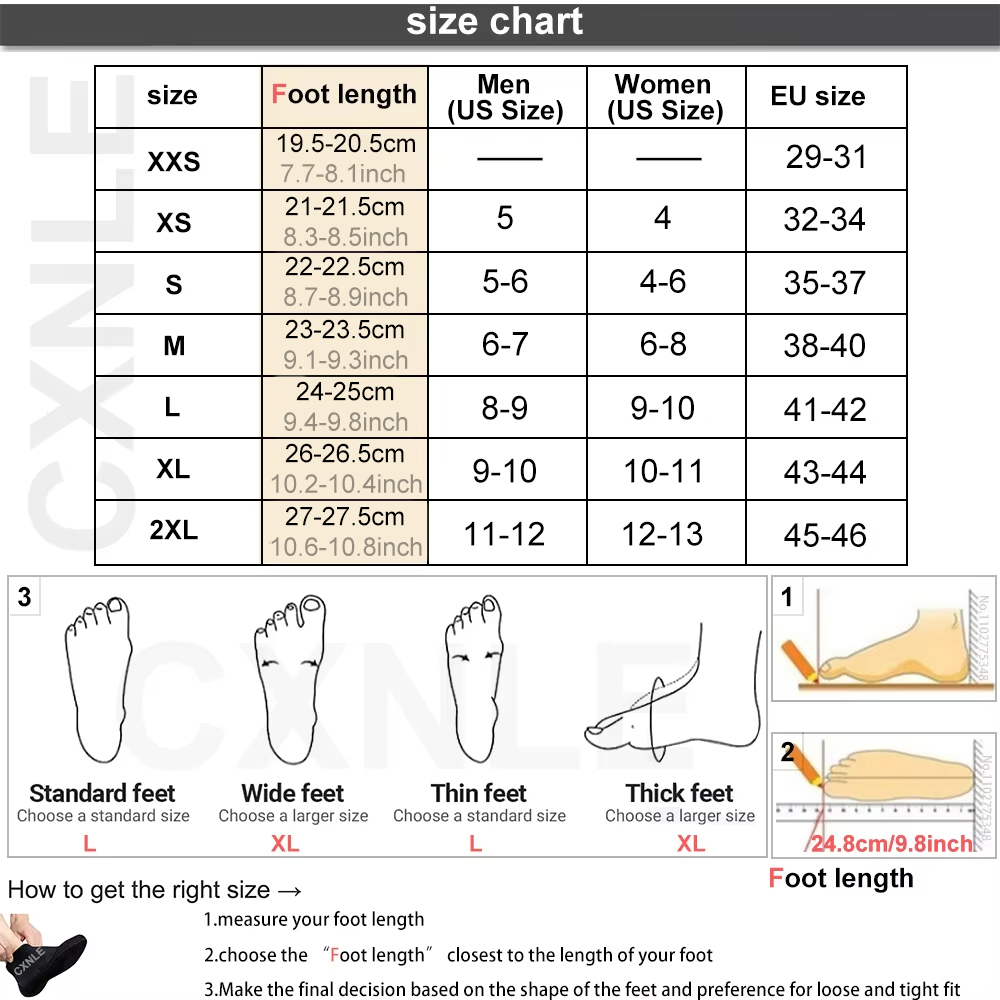 5mm Neoprene Diving Socks Wets - Women'S Shoes Neuropathy avis et prix