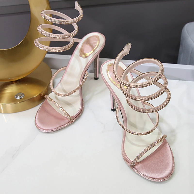 Eilyken Fashion Style Crystal  - Strappy Heeled Sandals avis et prix