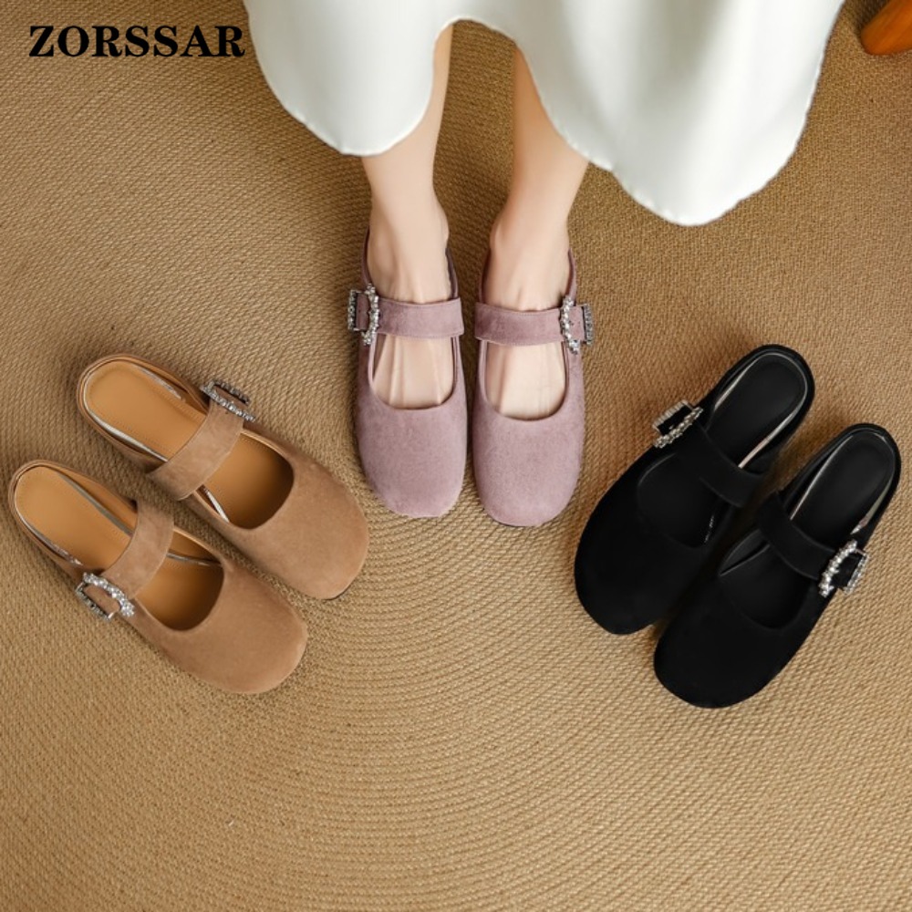 Women's Suede Flat Mary Jane M - Kids Shoes Women avis et prix