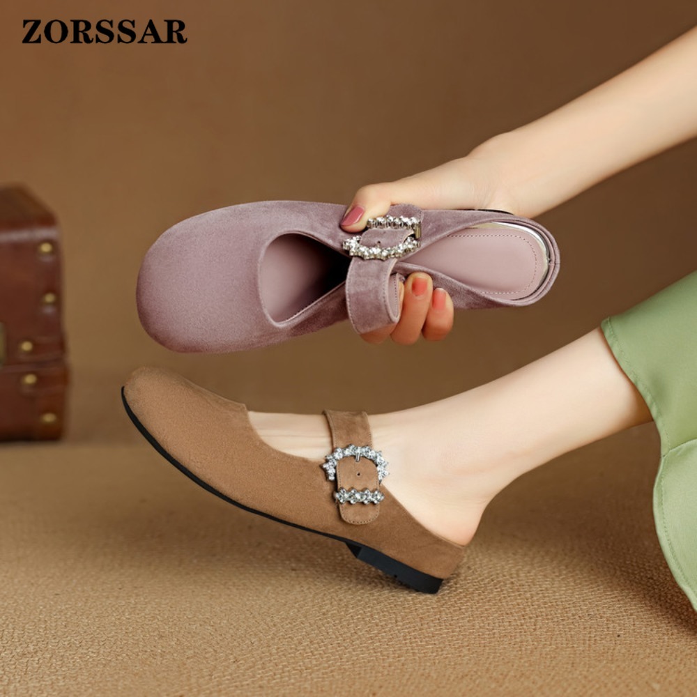 Women's Suede Flat Mary Jane M - Kids Shoes Women avis et prix
