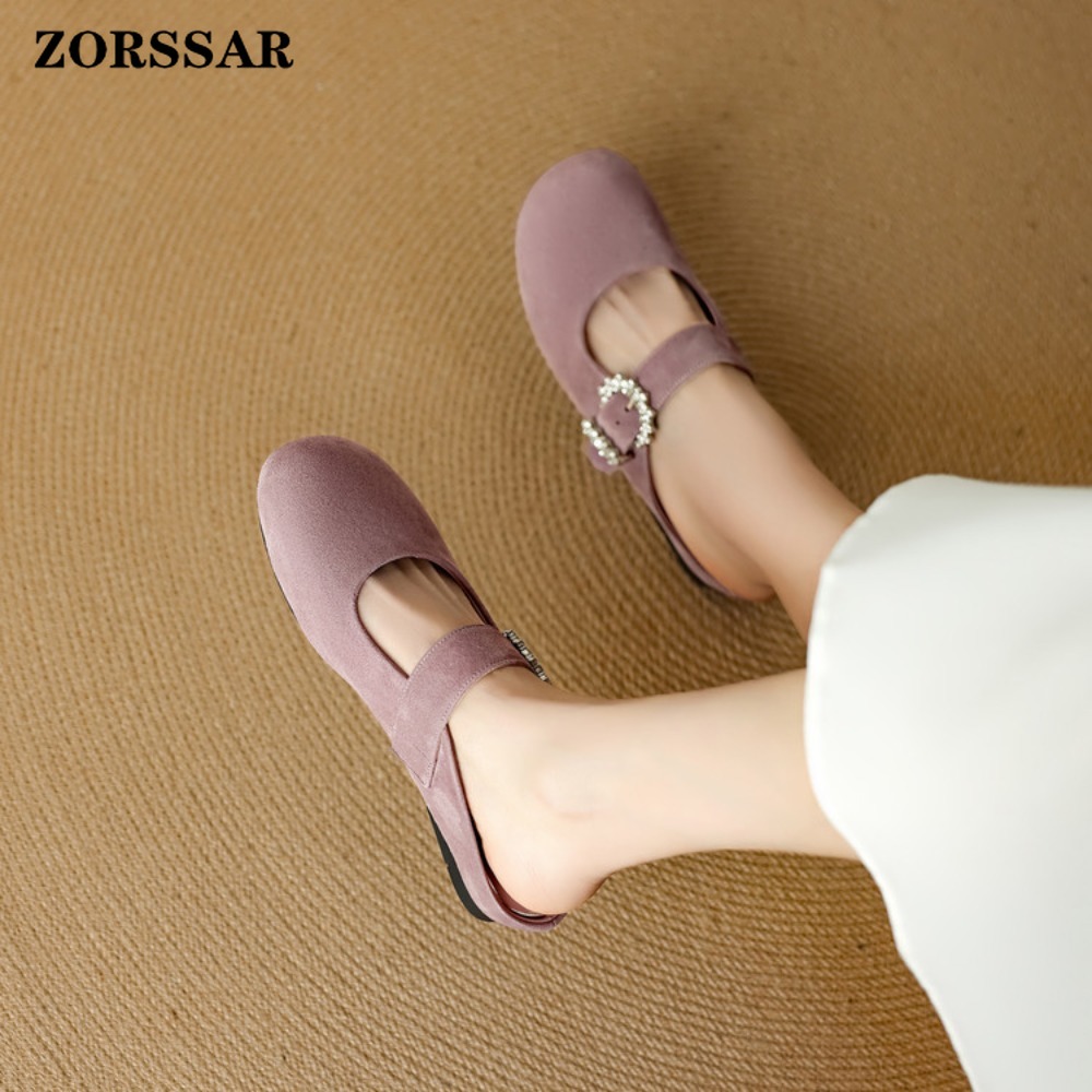 Women's Suede Flat Mary Jane M - Kids Shoes Women avis et prix