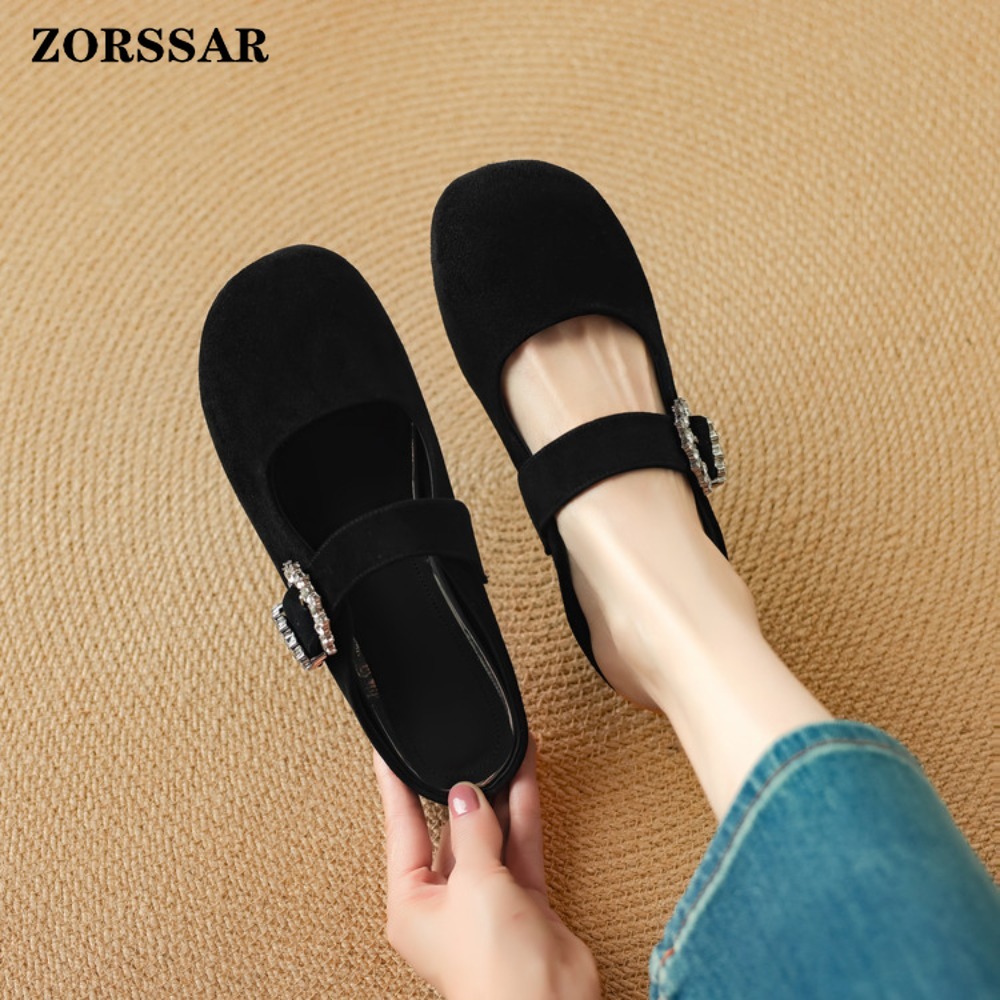 Women's Suede Flat Mary Jane M - Kids Shoes Women avis et prix