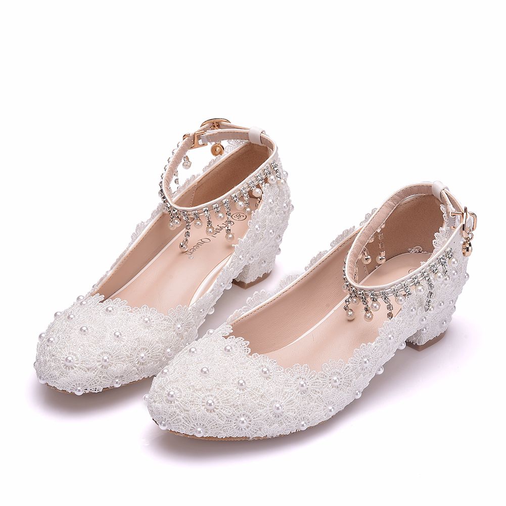 Women's Closed Toe Low Chunky  - Ankle Strap Heels avis et prix