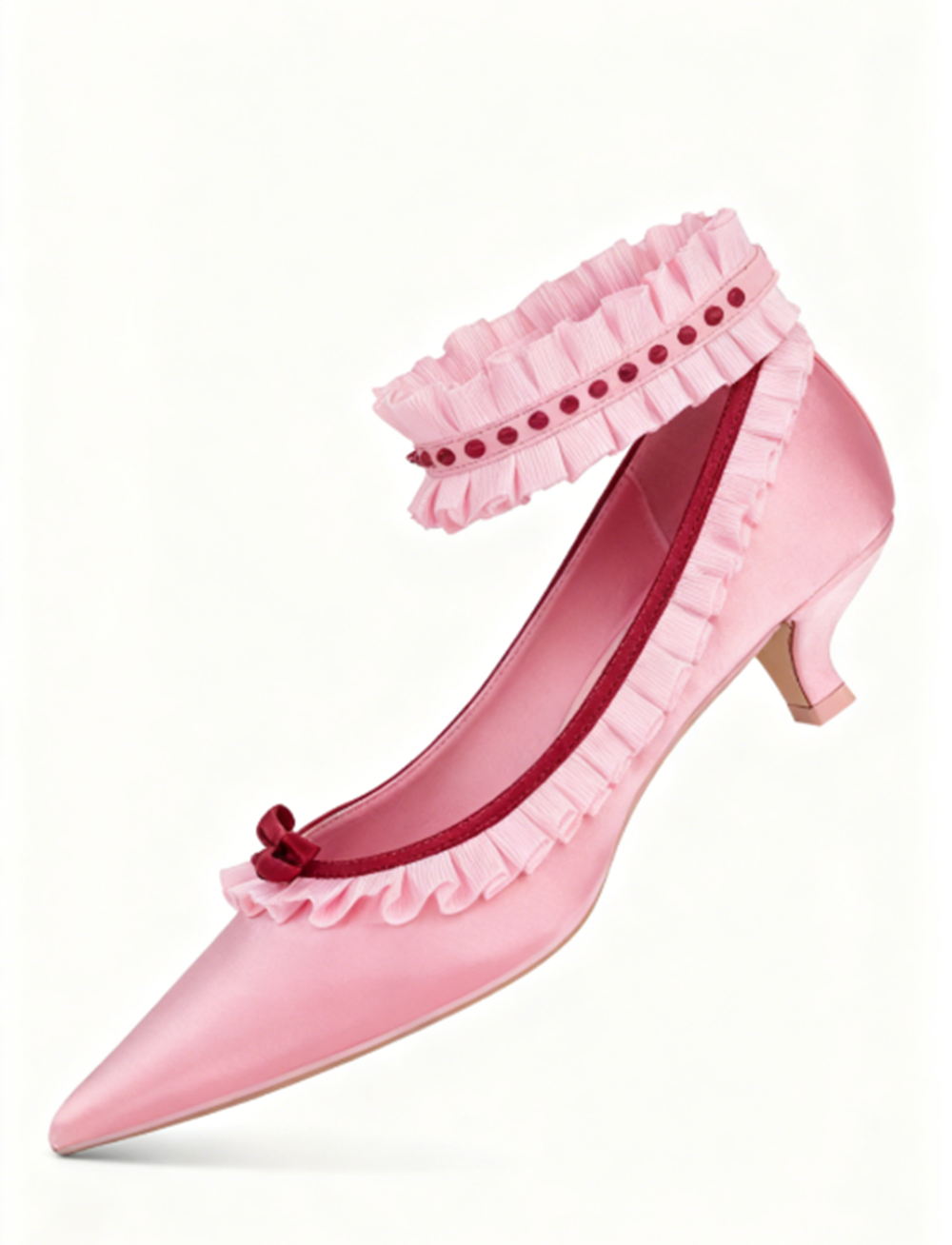 Soft Playful Style Blush Satin - Ankle Strap Heels avis et prix