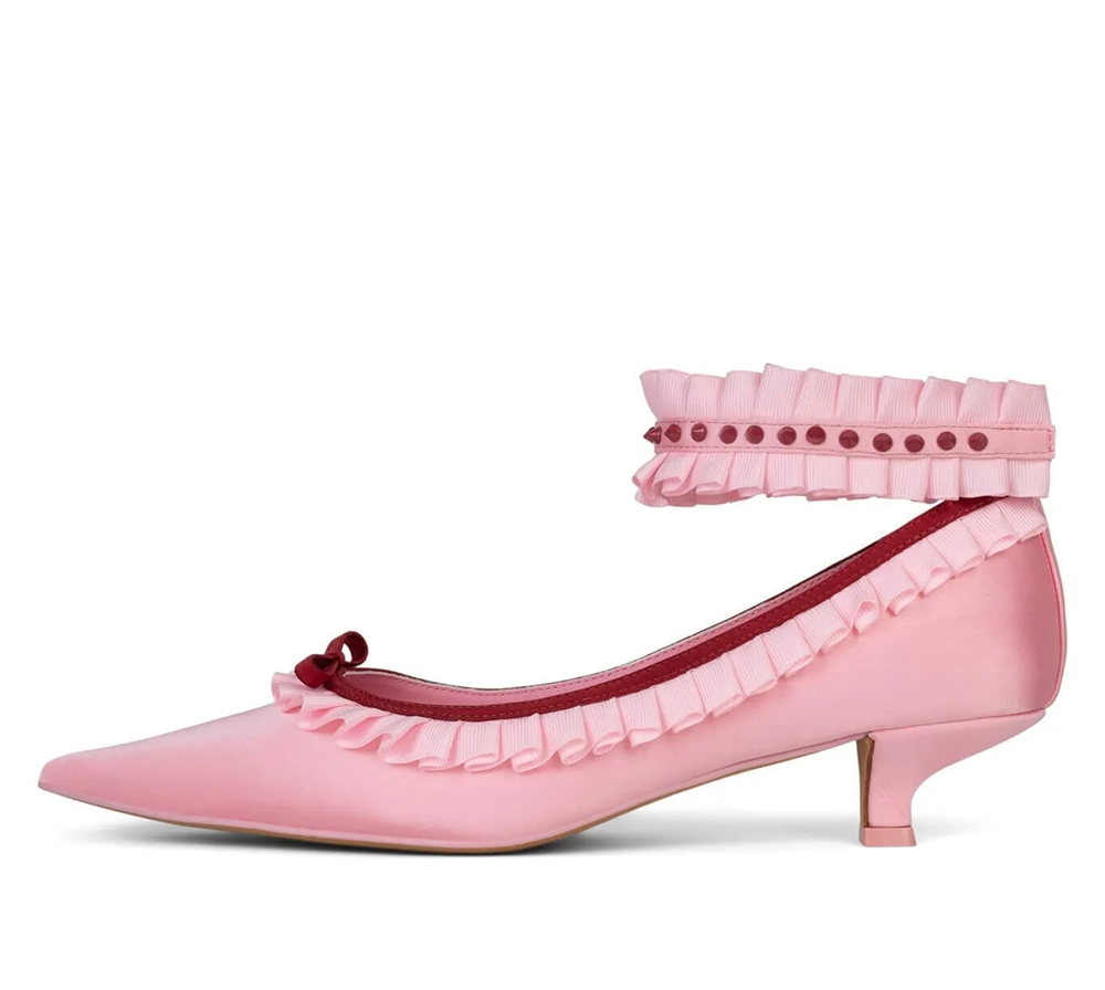 Soft Playful Style Blush Satin - Ankle Strap Heels avis et prix