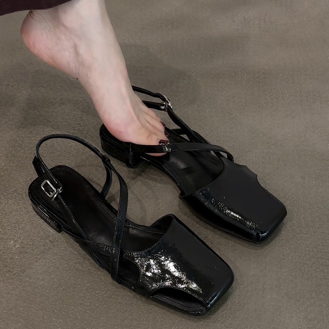 Fashion Patent Leather Sandals - Women Shoes For Walking avis et prix