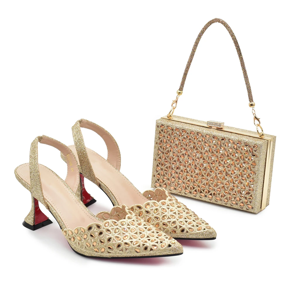 Silver Color Shoes and Bag for - Women Shoes With Heels avis et prix