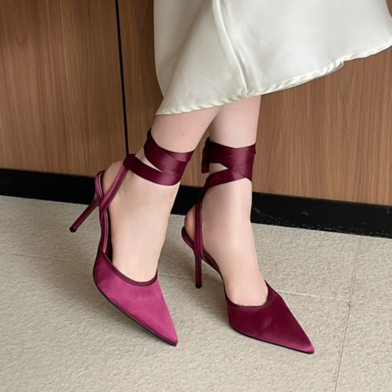 Snake Satin Ankle Strap Luxury - Women Shoes Luxury Brand avis et prix