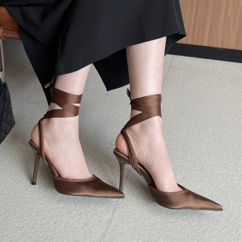 Snake Satin Ankle Strap Luxury - Women Shoes Luxury Brand avis et prix