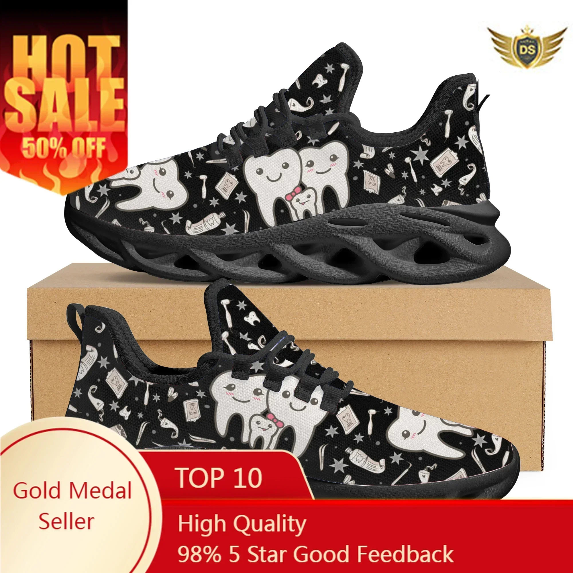Cute Dental Design Sneakers La - Women Shoes For Walking avis et prix