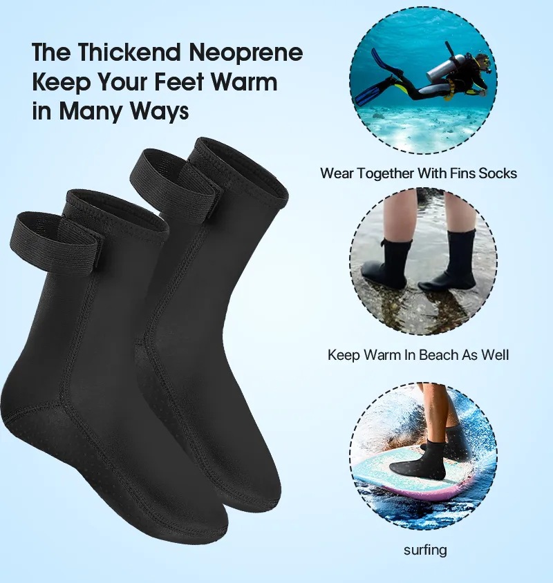 5mm Neoprene Diving Socks Wets - Women'S Shoes Neuropathy avis et prix