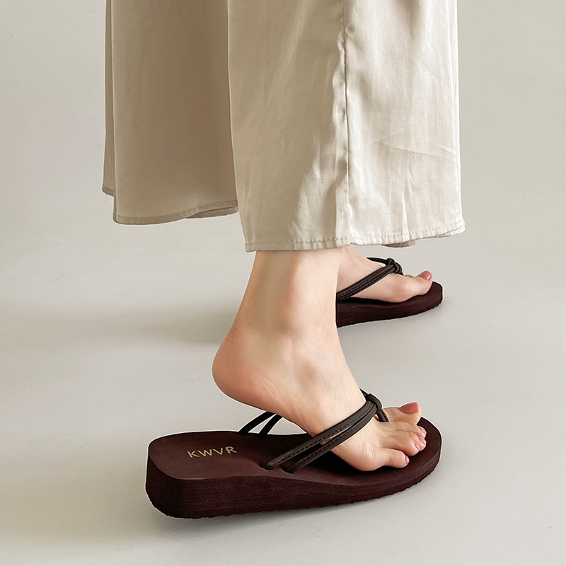 Women Brown Flip Flops Summer  - Women Shoes For Walking avis et prix