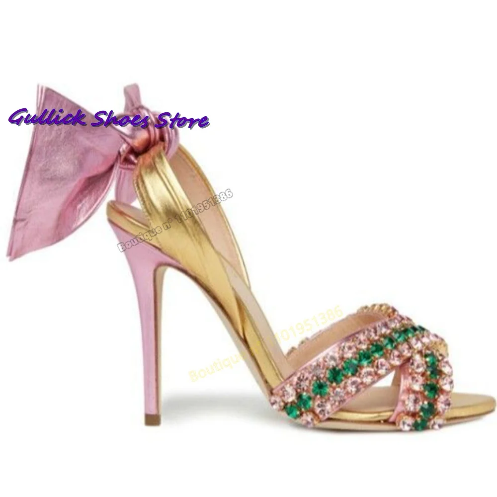 Chic Bowknot Shiny Rhinestones - Kids Shoes Women avis et prix