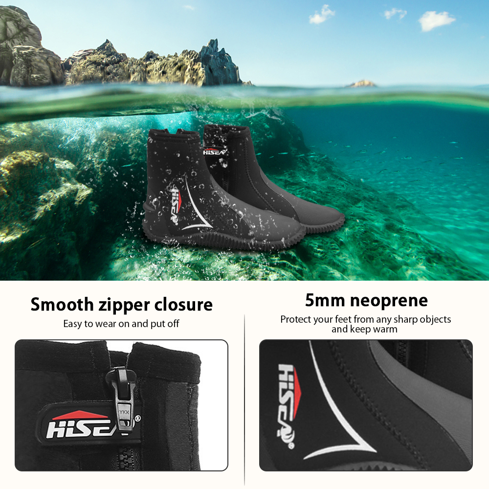 5mm Neoprene Dive Boots Wetsui - Women'S Shoes Neuropathy avis et prix