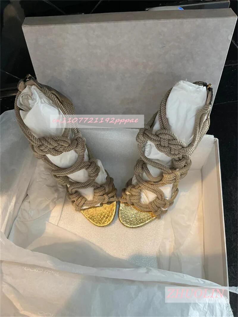 Female Braided Rope Open Toe S - Kids Shoes Women avis et prix
