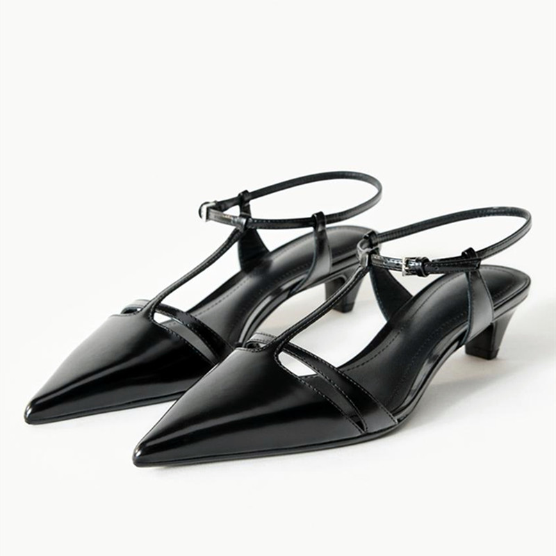 Patent Leather Kitten Heel Wom - Ankle Strap Heels avis et prix