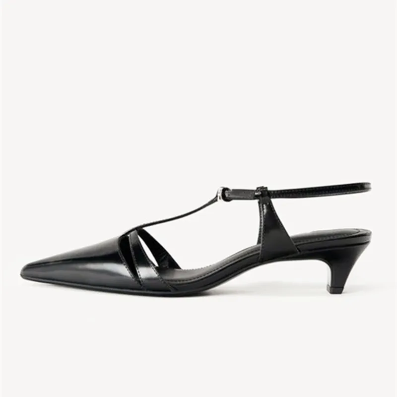 Patent Leather Kitten Heel Wom - Ankle Strap Heels avis et prix