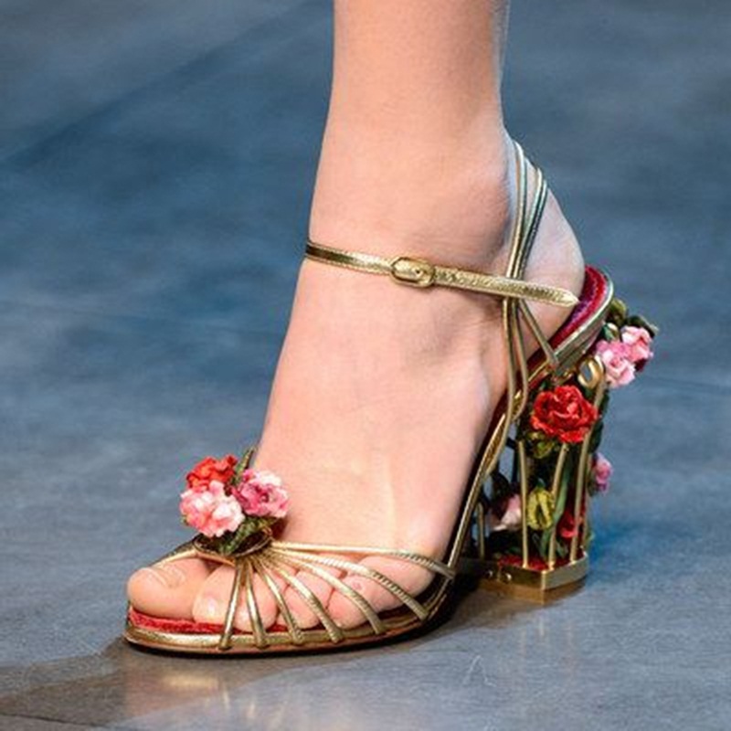 Luxury Bird Cage Women Sandals - Ankle Strap Heels avis et prix