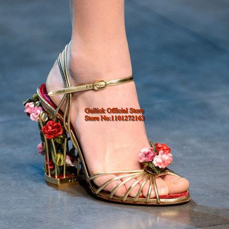 Luxury Bird Cage Women Sandals - Ankle Strap Heels avis et prix