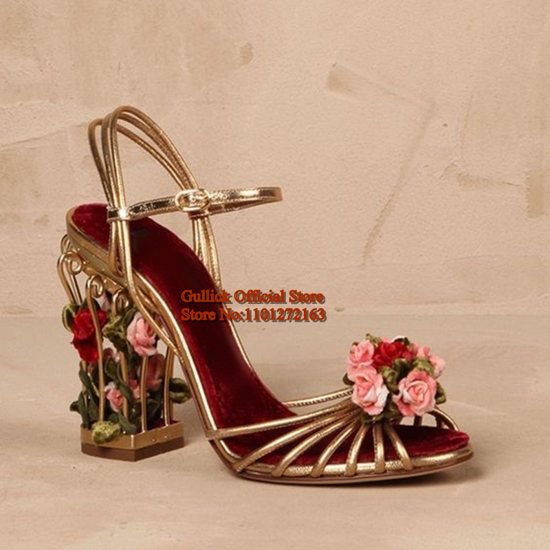 Luxury Bird Cage Women Sandals - Ankle Strap Heels avis et prix