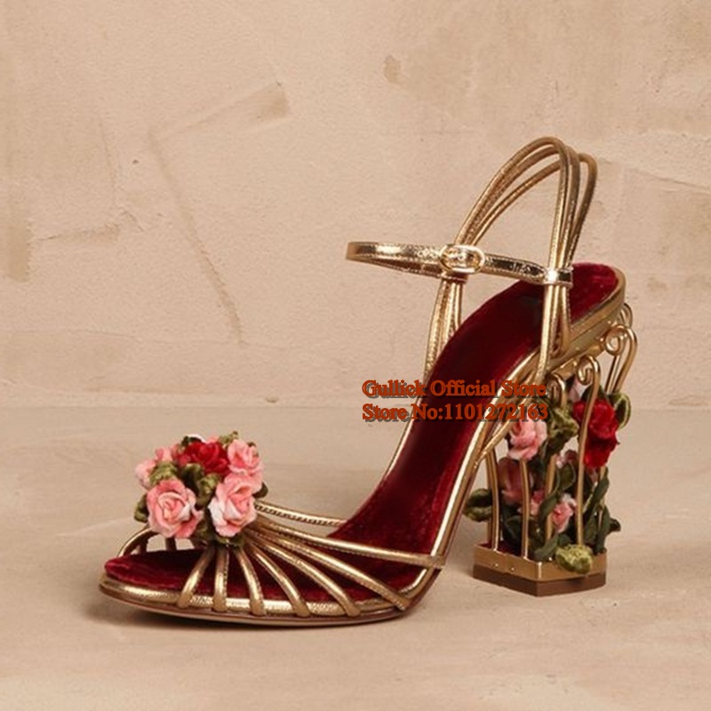 Luxury Bird Cage Women Sandals - Ankle Strap Heels avis et prix