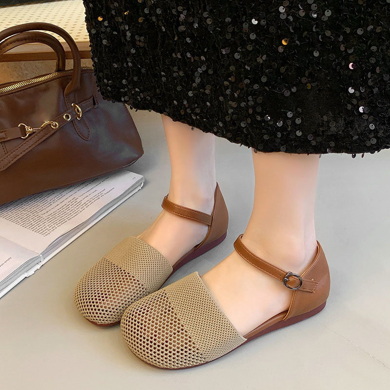 2025 New Spring Summer Mesh Sa - Ankle Strap Heels avis et prix