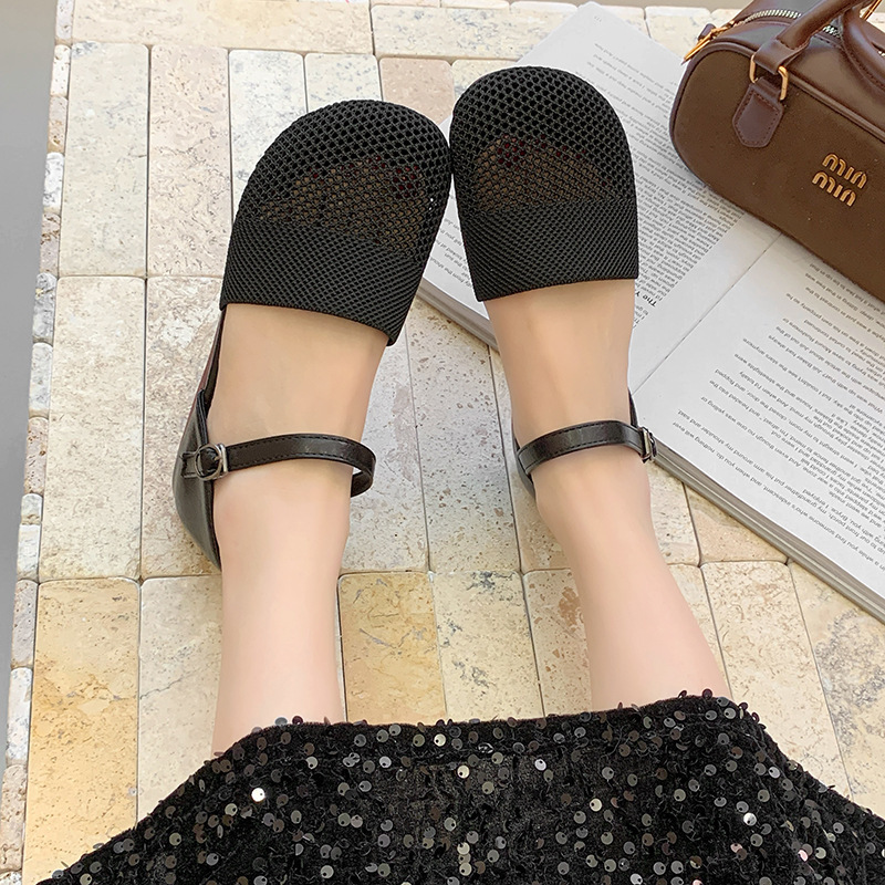 2025 New Spring Summer Mesh Sa - Ankle Strap Heels avis et prix