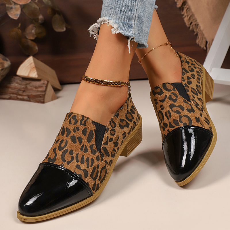 Leopard Printed Women's Low He - Women Shoes With Heels avis et prix