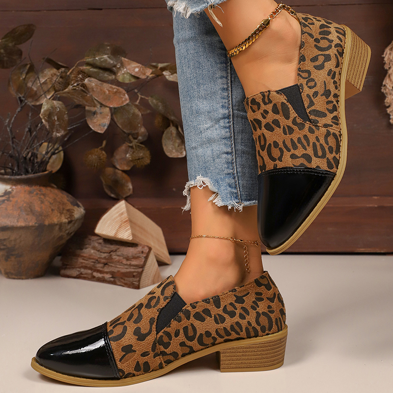 Leopard Printed Women's Low He - Women Shoes With Heels avis et prix