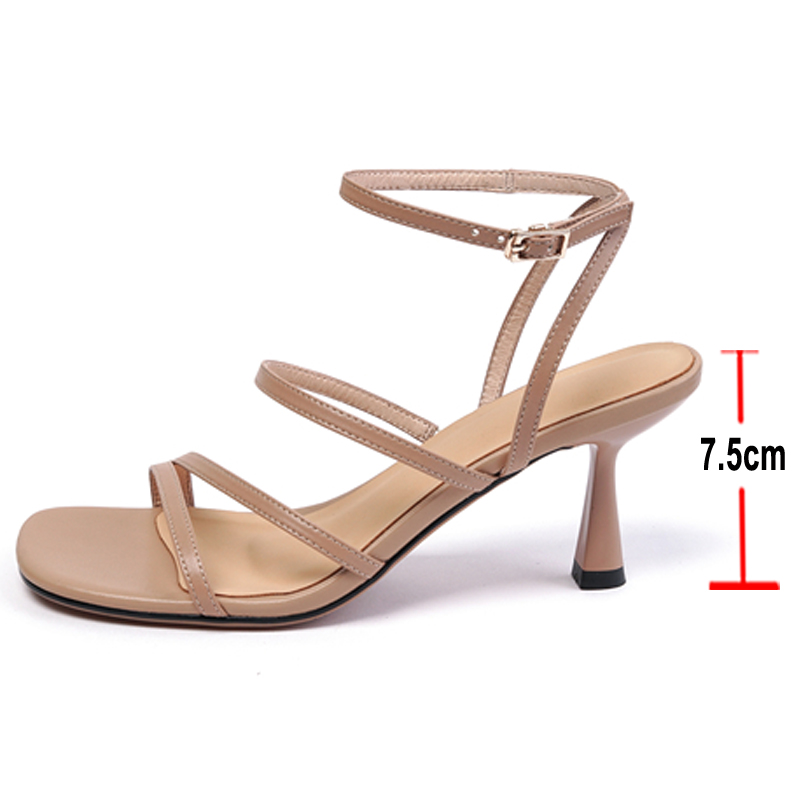 Meotina Sandals Women Shoes Sq - Ankle Strap Heels avis et prix