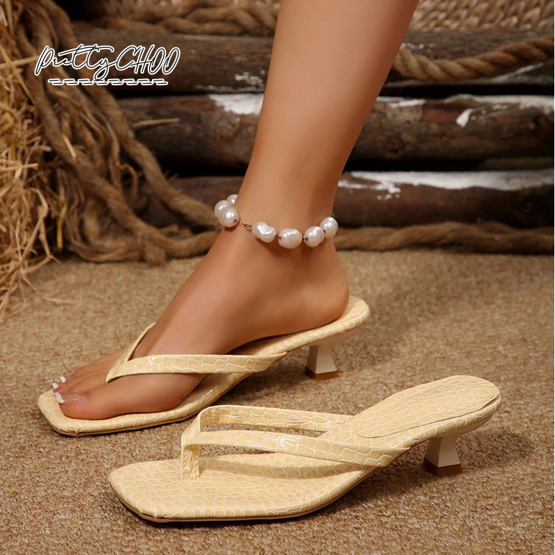Crocodile Print Kitten Heel Fl - Women Shoes Size To Men avis et prix